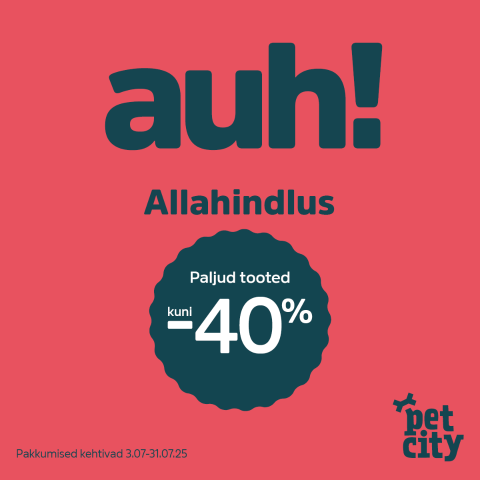 auh! Allahindlus kuni -40%